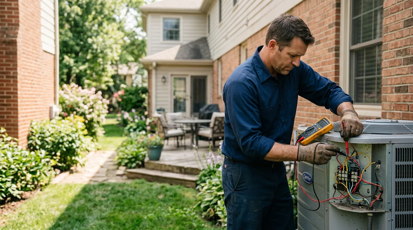 HVAC technician working near Merry Hill, NC